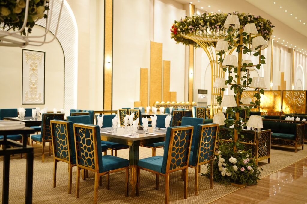 Luxury wedding venue seating and décor at Decorium Marquee Islamabad Rawalpindi